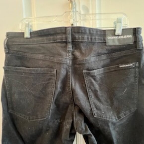 Mens Calvin Klein Slim Black Jeans 32 x 32-Pair 1 - Picture 7 of 10